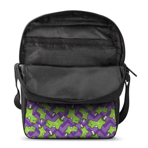 Zombie Foot Pattern Print Rectangular Crossbody Bag