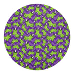 Zombie Foot Pattern Print Round Blanket