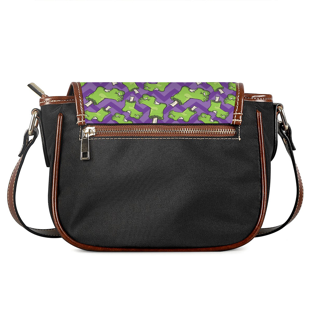 Zombie Foot Pattern Print Saddle Bag