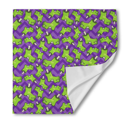 Zombie Foot Pattern Print Silk Bandana