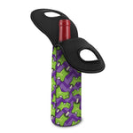 Zombie Foot Pattern Print Single Neoprene Wine Tote