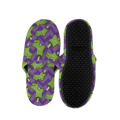 Zombie Foot Pattern Print Slippers