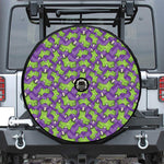 Zombie Foot Pattern Print Tire Cover With Camera Hole