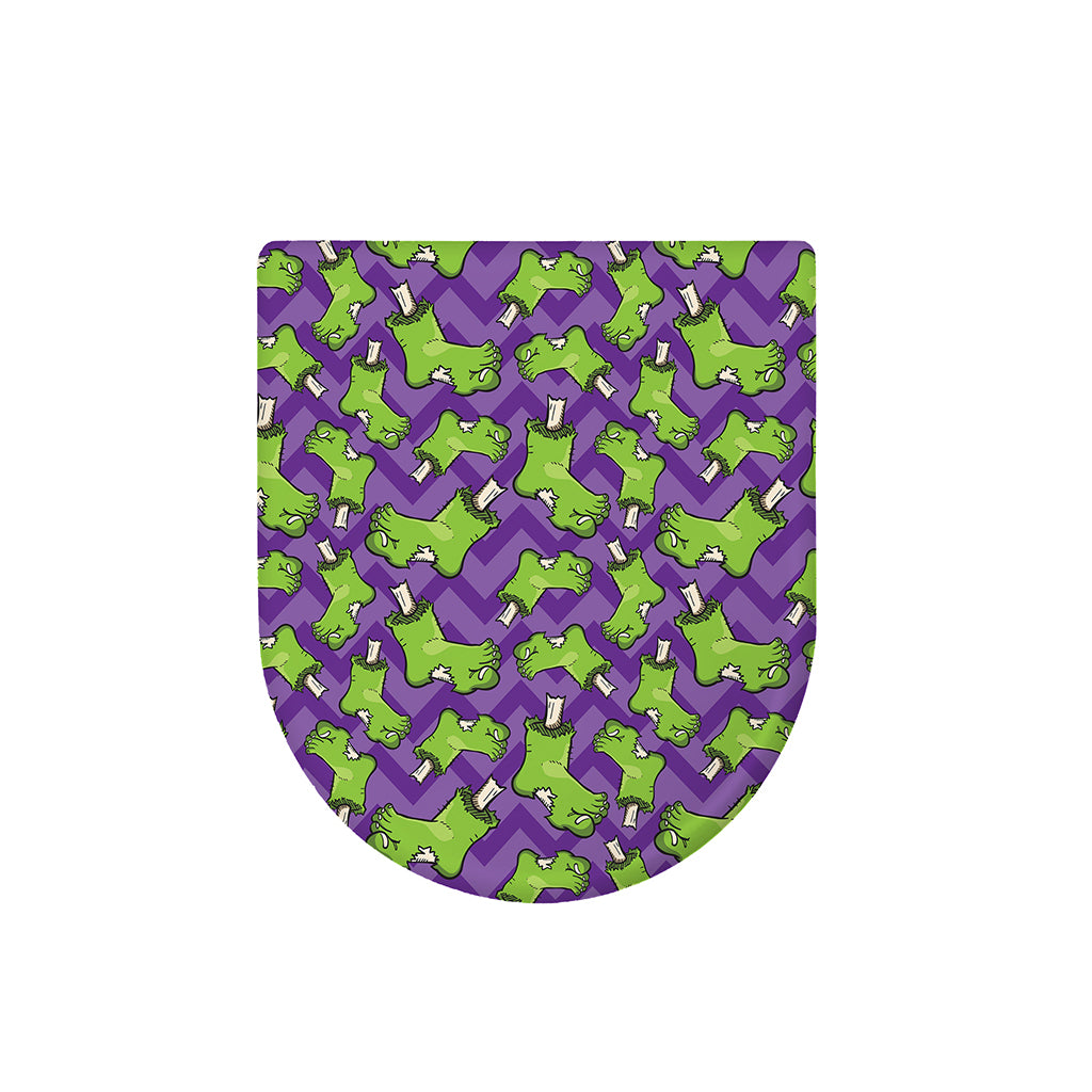 Zombie Foot Pattern Print Toilet Lid Cover