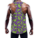 Zombie Foot Pattern Print Training Tank Top
