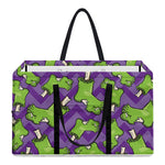Zombie Foot Pattern Print Utility Tote Bag