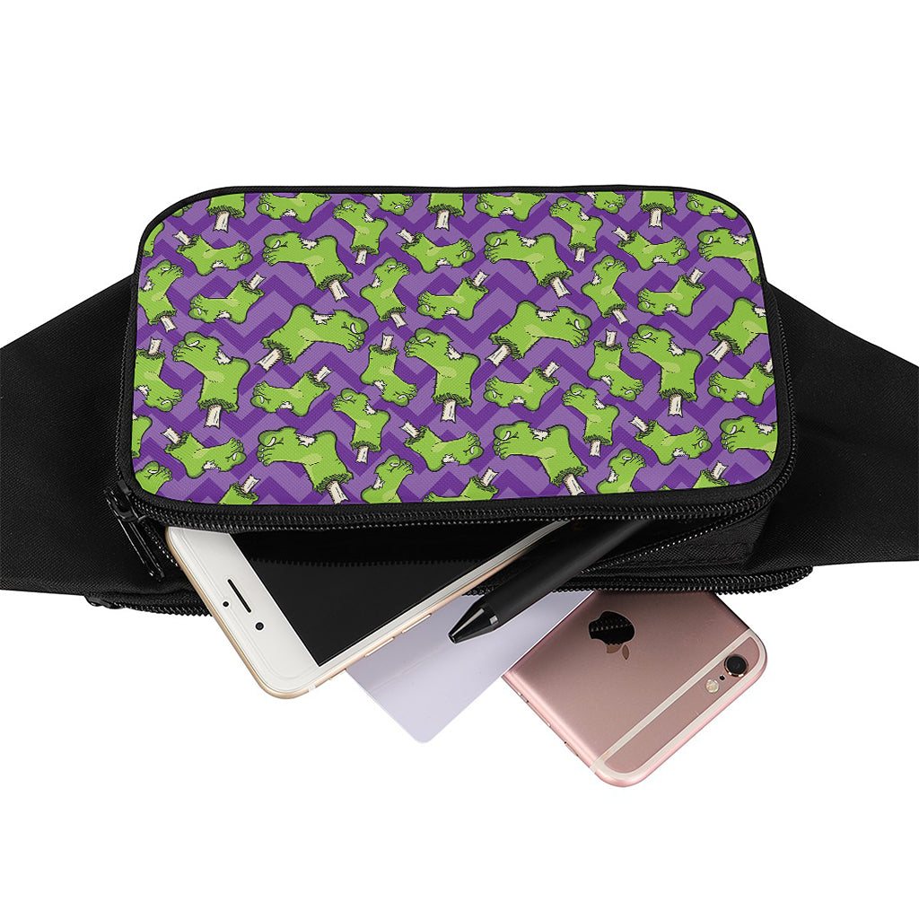 Zombie Foot Pattern Print Waist Bag