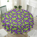 Zombie Foot Pattern Print Waterproof Round Tablecloth