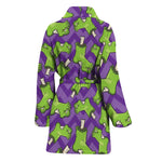 Zombie Foot Pattern Print Women's Bathrobe