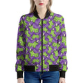 Zombie Foot Pattern Print Women's Bomber Jacket