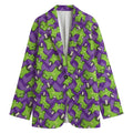 Zombie Foot Pattern Print Women's Cotton Blazer