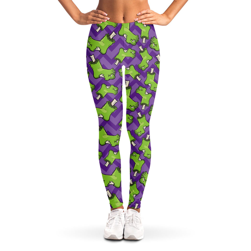 Zombie Foot Pattern Print Women's Leggings