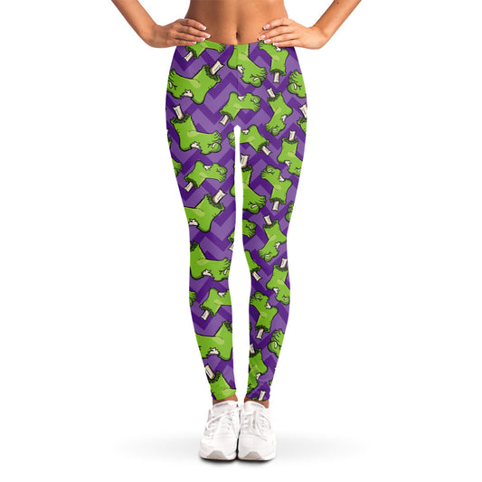Zombie Foot Pattern Print Women's Leggings