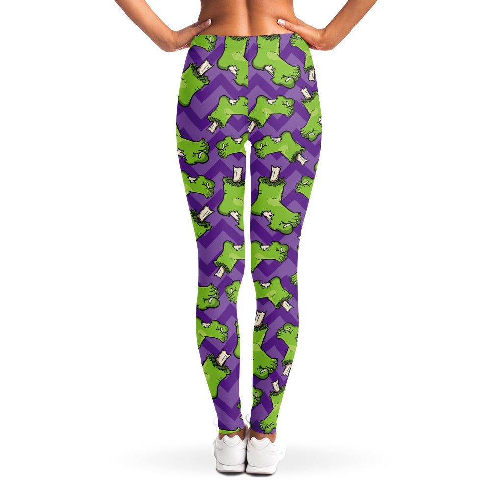 Zombie Foot Pattern Print Women's Leggings