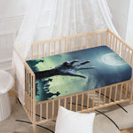 Zombie Hand Rising From Grave Print Baby Crib Sheet