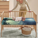 Zombie Hand Rising From Grave Print Baby Crib Sheet