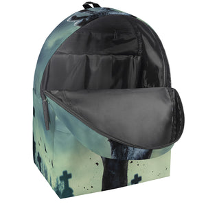 Zombie Hand Rising From Grave Print Backpack