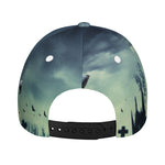 Zombie Hand Rising From Grave Print Baseball Cap