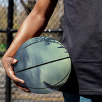 Zombie Hand Rising From Grave Print Basketball