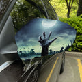 Zombie Hand Rising From Grave Print Car Side Mirror Covers