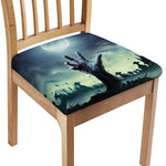 Zombie Hand Rising From Grave Print Chair Cushion Cover