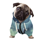 Zombie Hand Rising From Grave Print Dog Zip Up Hoodie