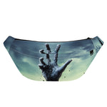 Zombie Hand Rising From Grave Print Fanny Pack