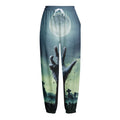 Zombie Hand Rising From Grave Print Fleece Lined Knit Pants