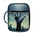 Zombie Hand Rising From Grave Print Front Pocket Bible Bag