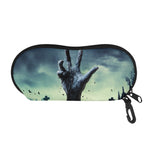Zombie Hand Rising From Grave Print Glasses Case