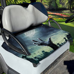 Zombie Hand Rising From Grave Print Golf Cart Seat Cover