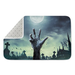 Zombie Hand Rising From Grave Print Indoor Door Mat
