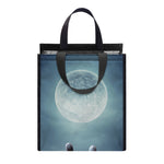 Zombie Hand Rising From Grave Print Insulated Lunch Tote