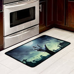 Zombie Hand Rising From Grave Print Kitchen Mat