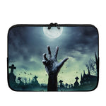 Zombie Hand Rising From Grave Print Laptop Sleeve