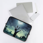 Zombie Hand Rising From Grave Print Laptop Sleeve