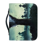 Zombie Hand Rising From Grave Print Leather Bible Cover