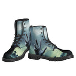 Zombie Hand Rising From Grave Print Backpack