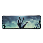 Zombie Hand Rising From Grave Print Long Kitchen Mat