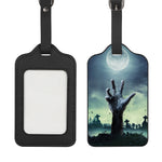 Zombie Hand Rising From Grave Print Luggage Tag