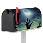 Zombie Hand Rising From Grave Print Mailbox Cover