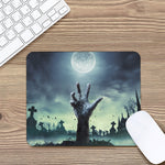 Zombie Hand Rising From Grave Print Mouse Pad