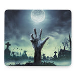 Zombie Hand Rising From Grave Print Mouse Pad