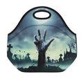 Zombie Hand Rising From Grave Print Neoprene Lunch Bag