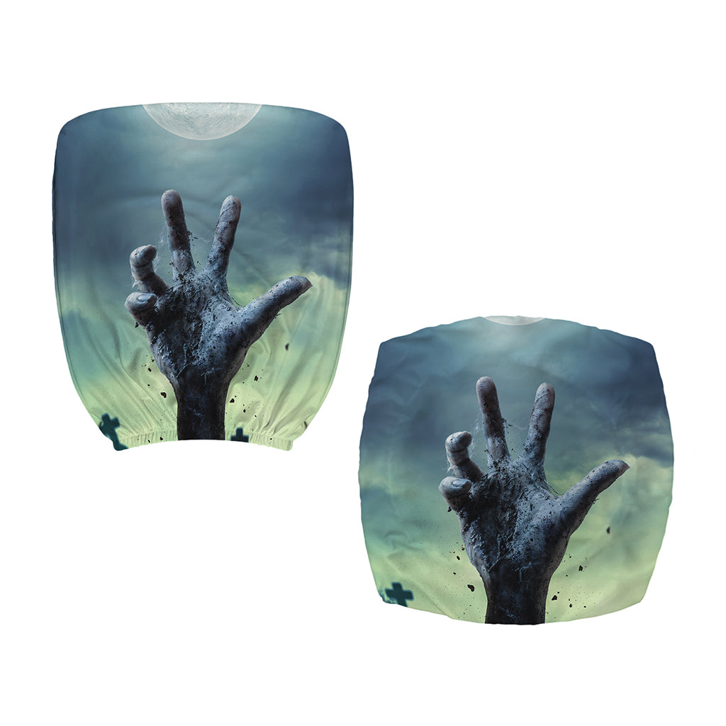 Zombie Hand Rising From Grave Print Office Chair Cover