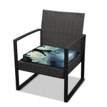 Zombie Hand Rising From Grave Print Outdoor Seat Cushion Cover