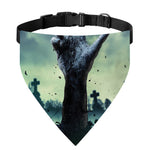 Zombie Hand Rising From Grave Print Over The Collar Dog Bandana