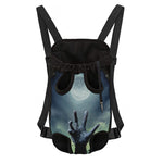 Zombie Hand Rising From Grave Print Pet Carrier Backpack