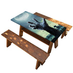 Zombie Hand Rising From Grave Print Picnic Table Cover