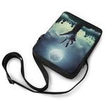 Zombie Hand Rising From Grave Print Rectangular Crossbody Bag